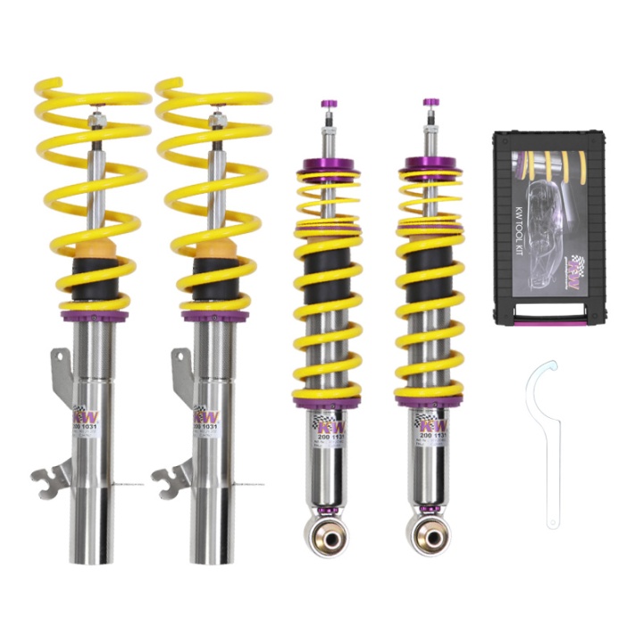 3521000G-1122 A3 (8V) incl. sedan + Sportback 2WD Ø 50mm only vehicles with IRS 05/12- Coiloverkit KW Suspension Inox 3