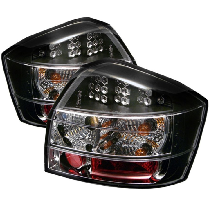 ALT-YD-AA402-LED-BK Audi A4 02-05 LED Bakljus - Svarta Spyder Auto
