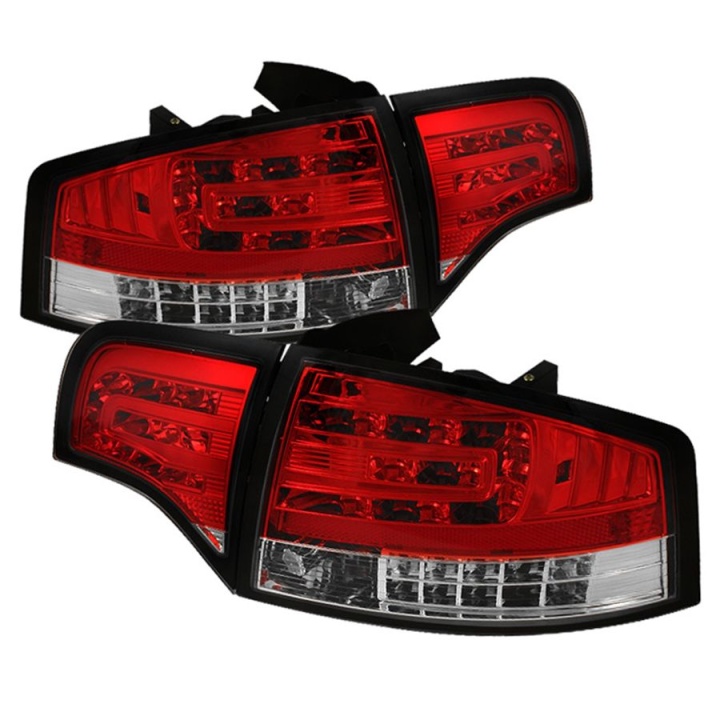 ALT-YD-AA406-G2-LED-RC Audi A4 4Dr 06-08 LED Bakljus - Röda Klara Spyder Auto
