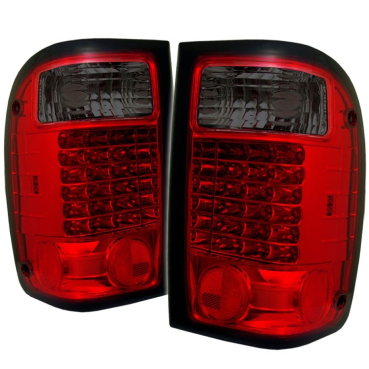 ALT-YD-FR98-LED-RS Ford Ranger 01-05 LED Bakljus - Röda Röktonade Spyder Auto