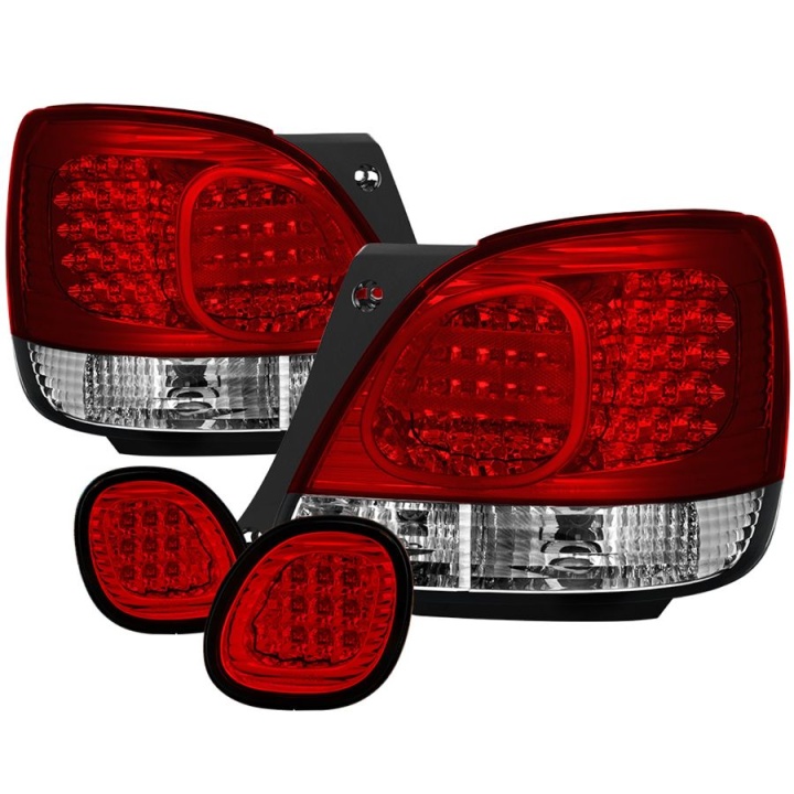 ALT-YD-LGS98-LED-RC Lexus GS 300 / 400 98-05 LED Bakljus - Röda Klara Spyder Auto