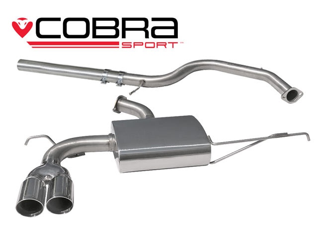 COBRA-AU04 Audi A3 (8P) 2.0 TDI 2WD 170PS (3-dörrars) 08-12 Catback (Dubbla utblås) Cobra Sport
