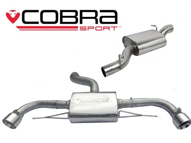 COBRA-AU25 Audi TT 2.0 TFSI (Mk2)  (Quattro) 12- Catback (Ljuddämpat) Cobra Sport
