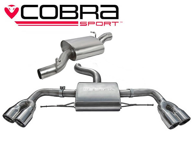 COBRA-AU35 Audi TTS 2.0 TTS (Mk2) (Quattro) Coupe 08- Catback (Ljuddämpat) Cobra Sport