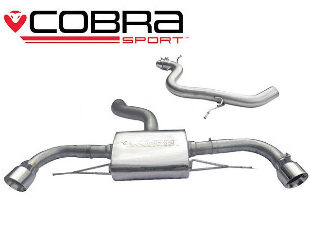 COBRA-AU36 Audi TT 1.8 & 2.0 TFSI (Mk2) (2WD) Dual Exit T/Ps 11- Catback Cobra Sport