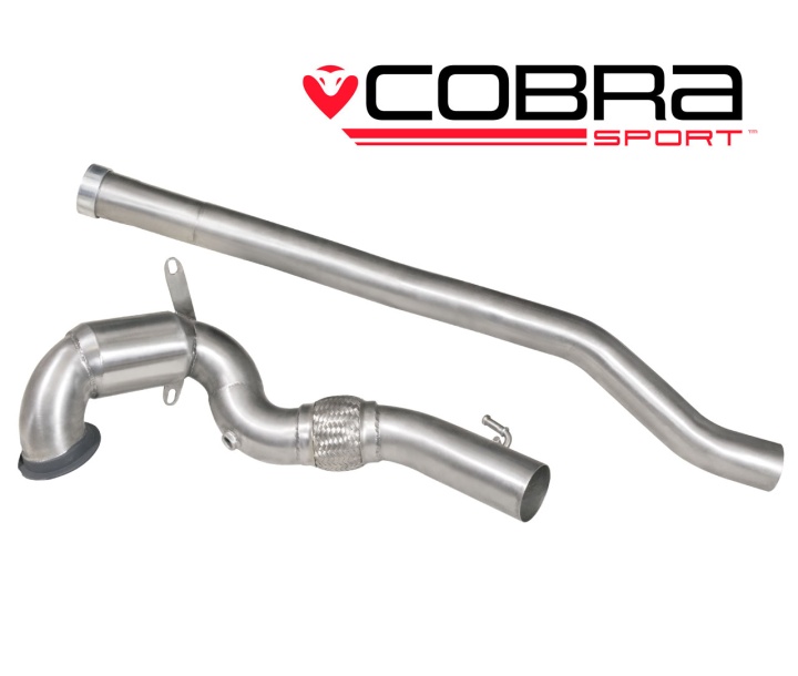 COBRA-AU50 Audi S3 (8V) (3-dörrars) Quattro 13- Frontpipe / Sportkatalysator (200 Cell) Cobra Sport