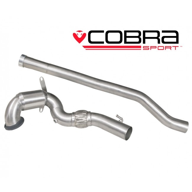 COBRA-AU79 Audi S3 (8V) (5-dörrars) Quattro 13- Frontpipe / Sportkatalysator (200 Cell) Cobra Sport