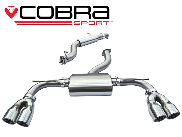 COBRA-AU82 Audi S3 (8V) (5-dörrars) Quattro 13- Catback (Ljuddämpat) Cobra Sport