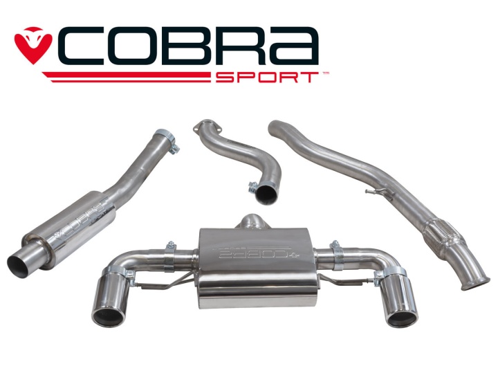 COBRA-BM75 BMW M135i (3 & 5-dörrars) (F20 & F21) 13- Catback (Ljuddämpat) Cobra Sport