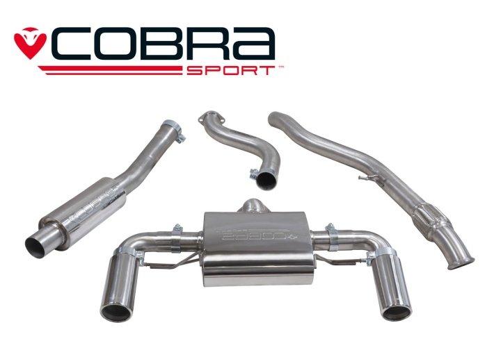 COBRA-BM84 BMW M235i (F22) 14- Catback (Ljuddämpat) Cobra Sport