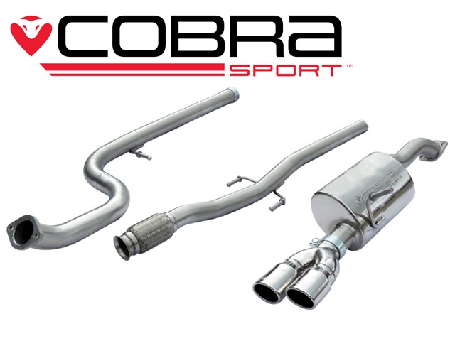 COBRA-CT15 Citroen DS3 1.6 THP 155 & Racing 2010- Catback (Ej Ljuddämpat) Cobra Sport