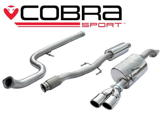 COBRA-CT16 Citroen DS3 1.6 THP 155 & Racing 2010- Catback (Ljuddämpat) Cobra Sport