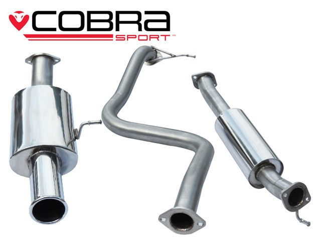 COBRA-FD53 Ford Fiesta Mk7 ST180 & ST200 13- Catback (Ljuddämpat) Singelutblås Cobra Sport