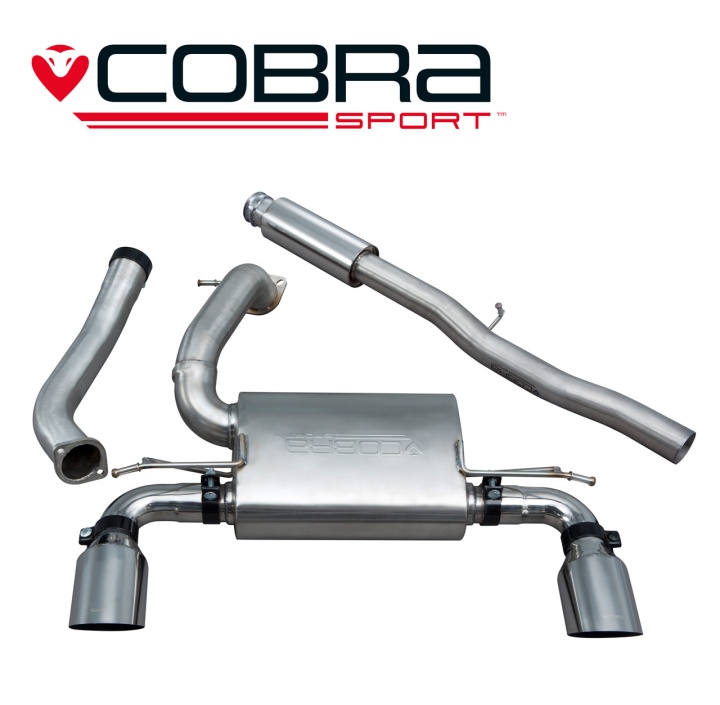 COBRA-FD87 Ford Focus RS (Mk3) 15- Catback (Ljuddämpat) (Non-Valved) Cobra Sport