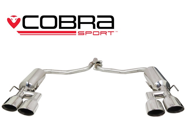 COBRA-ME11 Mercedes Benz W204 C200/C220/C250 (Diesel) 07-13 AMG Style Quad Utblås (Sportstötfångare & AMG panel krävs) Cobra Sport