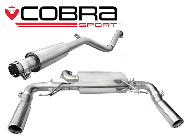COBRA-RN04 Renault Clio 197 Mk3 2.0 16V 06-09 Catback (Ljuddämpat) Cobra Sport