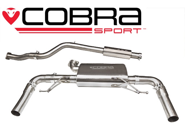 COBRA-RN08 Renault Clio 200 Mk3 2.0 16V 09-12 Catback (Ljuddämpat) Cobra Sport