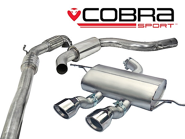 COBRA-SE29a Seat Leon Cupra R 2.0 TSI 265PS (1P-Mk2) 10-12 Turboback-system (Med Sportkatalysator & Ljuddämpare) Cobra Sport