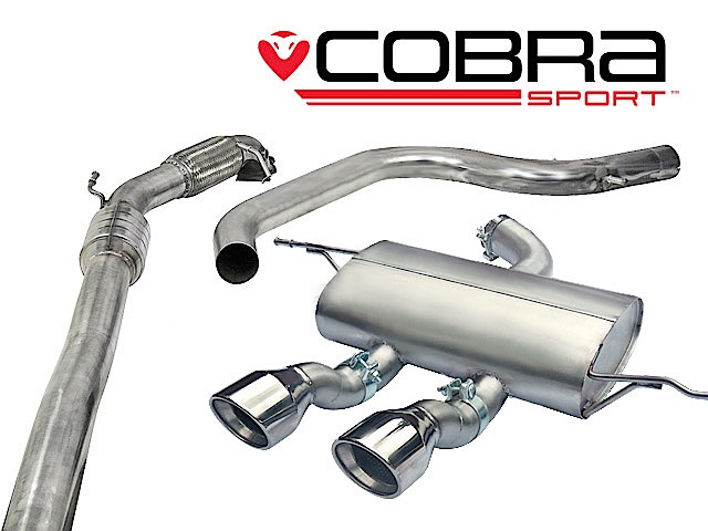COBRA-SE29b Seat Leon Cupra R 2.0 TSI 265PS (1P-Mk2) 10-12 Turboback-system (Med Sportkatalysator & Ej Ljuddämpat) Cobra Sport
