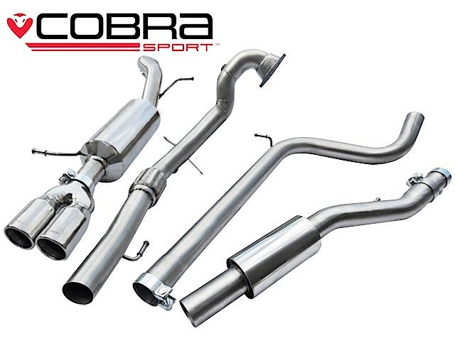 COBRA-SE35c Seat Ibiza FR 1.4 TSI 10-14 Turboback-system (Med De-Cat & Ljuddämpare) Cobra Sport
