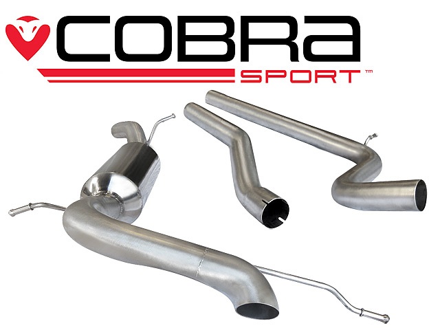 COBRA-SE37 Seat Ibiza Cupra / Boganegra 1.4 TSI 10-14 Catback (Ej Ljuddämpat) (Inklusive Race-pipes)Singel-utblås Cobra Sport