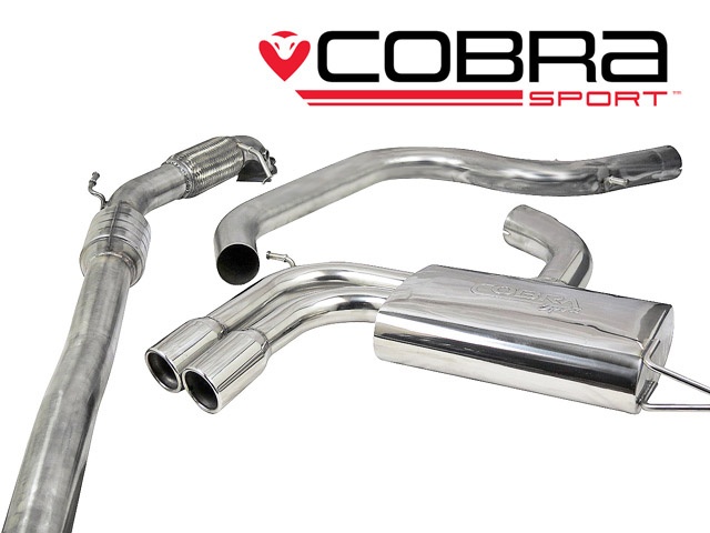 COBRA-SE49b Seat Leon FR 2.0 T FSI 200-211PS (1P-Mk2) 06-13 Turboback-system (Med Sportkatalysator & Ej Ljuddämpat) Cobra Sport