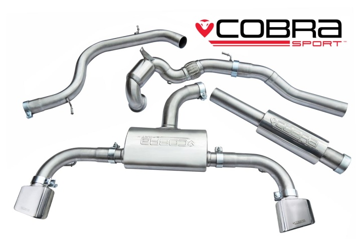 COBRA-SE54a Seat Leon Cupra 280, 290 & 300 2.0 TSI 14- Turboback-system (Med Sportkatalysator & Ljuddämpare) Cobra Sport