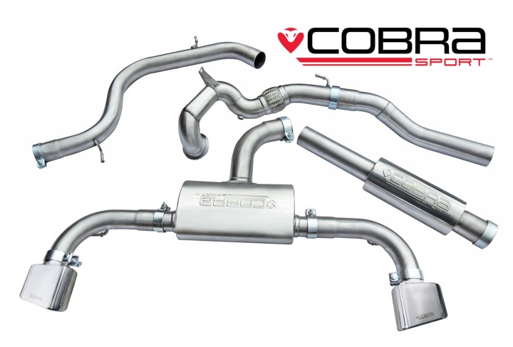 COBRA-SE54c Seat Leon Cupra 280, 290 & 300 2.0 TSI 14- Turboback-system (Med De-Cat & Ljuddämpare) Cobra Sport