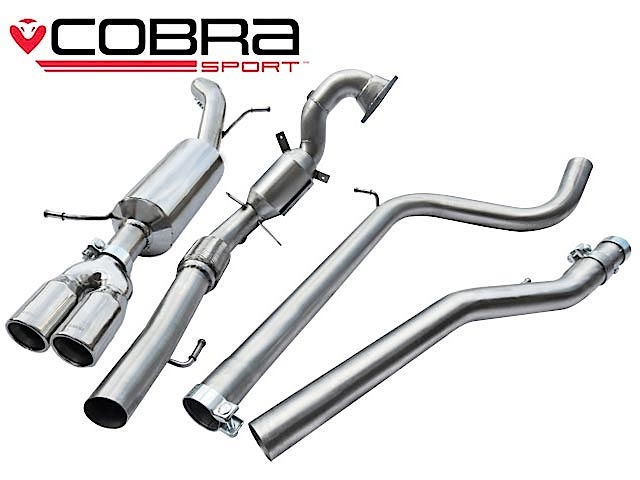 COBRA-SK15b Skoda Fabia VRS 1.4 TSI 10- Turboback-system (Med Sportkatalysator & Ej Ljuddämpat) Cobra Sport