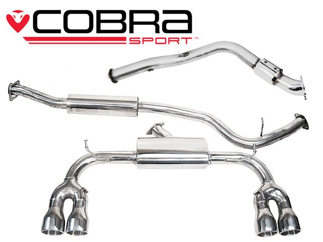 COBRA-SU76a Subaru Impreza STI Turbo (Hatchback) 08-11 Turboback-system (Med Sportkatalysator & Ljuddämpare) Cobra Sport