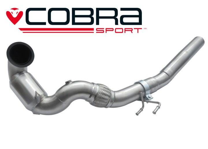 COBRA-VW113 Volkswagen Golf GTI Mk7.5 (5G) (Inkl Perf Pack / Clubsport) 17+ Frontpipe & Sportkatalysator (200 Cell) Cobra Sport
