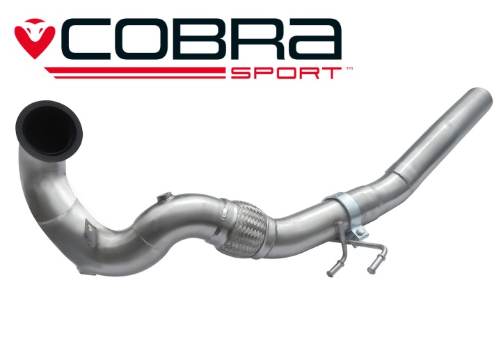COBRA-VW114 Volkswagen Golf GTI Mk7.5 (5G) (Inkl Perf Pack / Clubsport) 17+ Frontpipe & De-Cat Section Cobra Sport