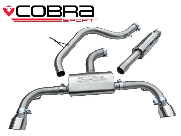 COBRA-VW52 Volkswagen Golf GTI Mk7 (5G) (Inkl Perf Pack / Clubsport) 12- Catback (Ljuddämpat) Cobra Sport