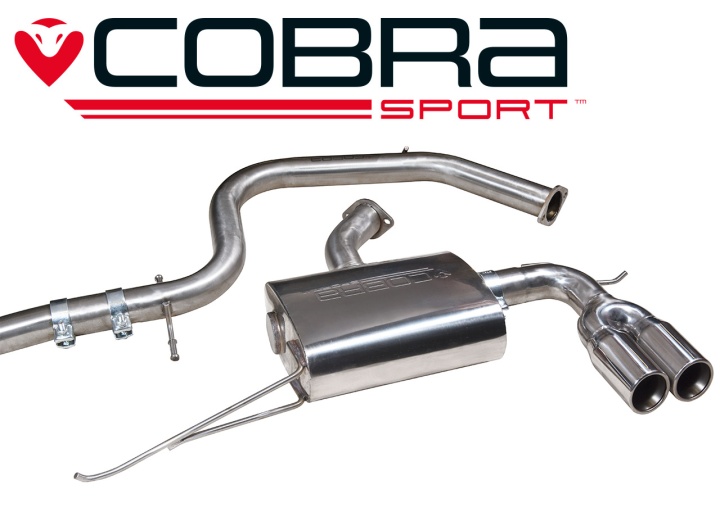 COBRA-VW57 Volkswagen Golf GT TDI Mk6 (5K) 140PS 09-13 Catback / Passar Standard-stötfångaren Cobra Sport