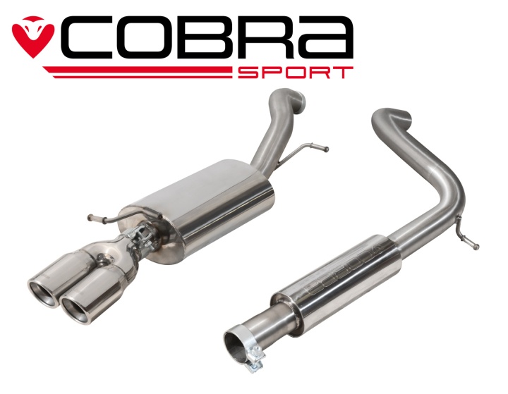 COBRA-VW66 Volkswagen Polo GTI 1.8 TSI (3 + 5-dörrars) 15- Catback (Ljuddämpat) Cobra Sport