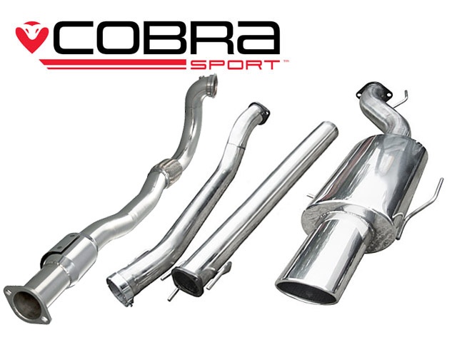 COBRA-VZ03b Opel Astra G GSi / T (Hatch) 98-04 Turboback-system (Med Sportkatalysator & Ej Ljuddämpat) Cobra Sport