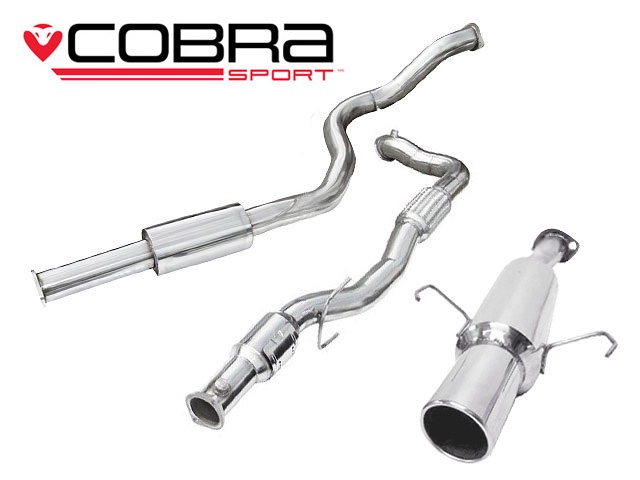 COBRA-VZ05a Opel Corsa D SRI 07-09 Turboback-system (Med Sportkatalysator & Ljuddämpare) Cobra Sport
