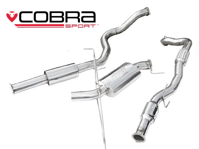 COBRA-VZ06a Opel Corsa D VXR 07-09 Turboback-system (Med Sportkatalysator & Ljuddämpare) Cobra Sport
