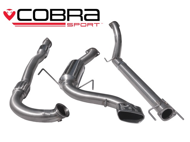 COBRA-VZ07b Opel Astra H VXR 05-11 Turboback-system (Med Sportkatalysator & Ej Ljuddämpat) Cobra Sport