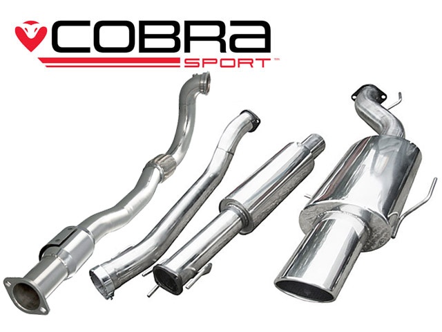 COBRA-VZ10a Opel Astra G Turbo (Coupe) 98-04 Turboback-system (Med Sportkatalysator & Ljuddämpare) Cobra Sport