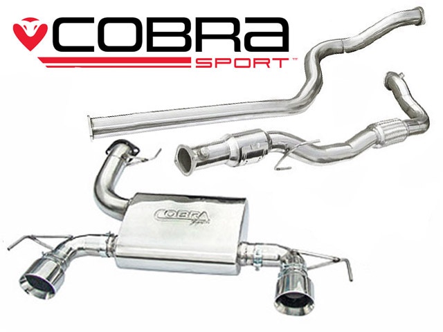 COBRA-VZ12b Opel Corsa D 07-09 Nurburgring Turboback-system (Med Sportkatalysator & Ej Ljuddämpat) Cobra Sport