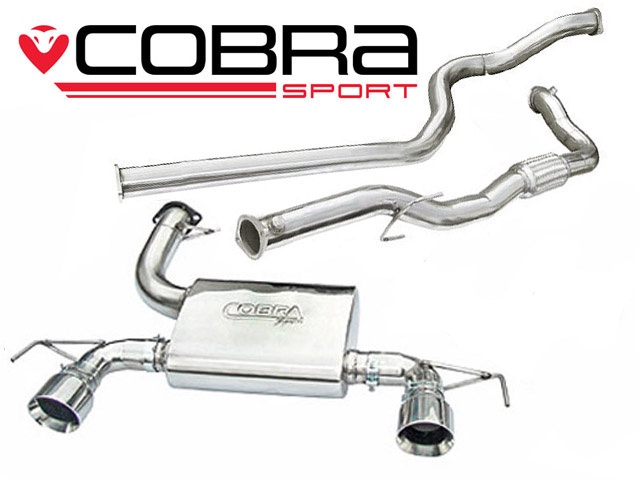 COBRA-VZ12d Opel Corsa D 07-09 Nurburgring Turboback-system (Med De-Cat & Ej Ljuddämpat) Cobra Sport