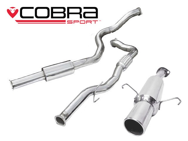 COBRA-VZ17c Opel Corsa D SRI 10-14 Turboback-system (Med De-Cat & Ljuddämpare) Cobra Sport