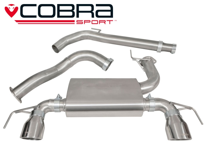 COBRA-VZ18 Opel Corsa E VXR 15- Centerrör/Bakre Rör (Ej Ljuddämpat) Cobra Sport