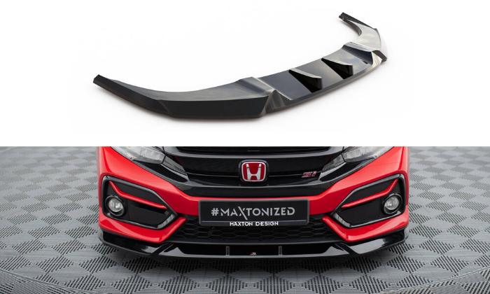 Honda Civic SI Mk10 2017-2022 Frontläpp / Frontsplitter V.1 Maxton Design i gruppen Bilmodeller / Honda / Civic FC - FK Standard 16-21 / Styling / Front hos DDESIGN AB (HO-CI-10-SI-FD1G)