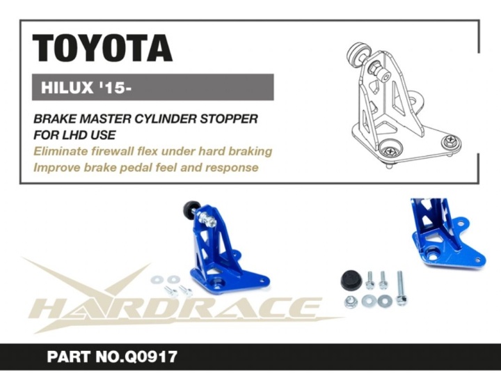 HR-Q0917 Toyota HILUX 15- Bromscylinderstopp - 1Delar/Set Hardrace