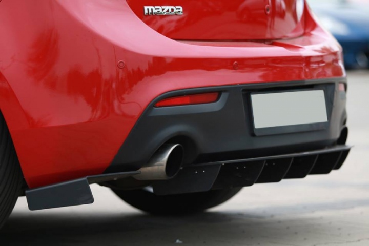 MA-3-2-MPS-CNC-RSD1 Mazda 3 MPS 2009-2013 Bakre Sidosplitters Racing (Ej Diffuser) Maxton Design