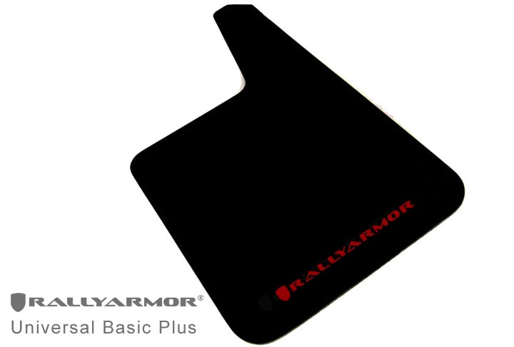 MF20-BAS-RD Universal Basic Plus Svarta Stänkskydd Röd Logo (4-Pack) Rally Armor