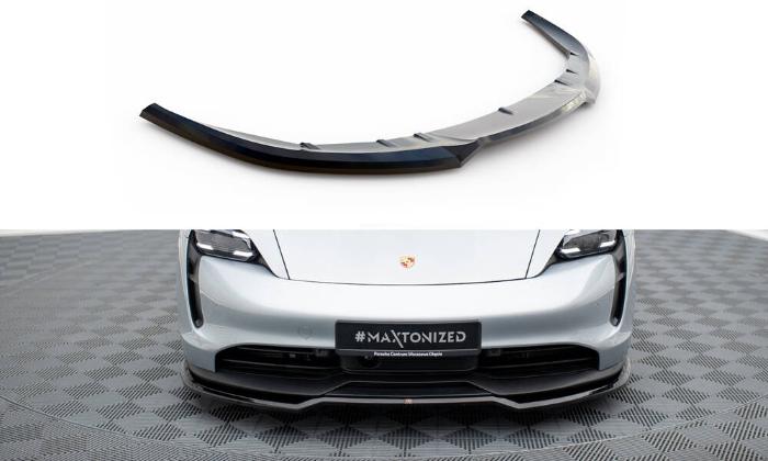 Porsche Taycan Mk1 2019+ Frontsplitter V.1 Maxton Design i gruppen Bilmodeller / Porsche / Taycan 19+ hos DDESIGN AB (PO-TAY-1-FD1G)