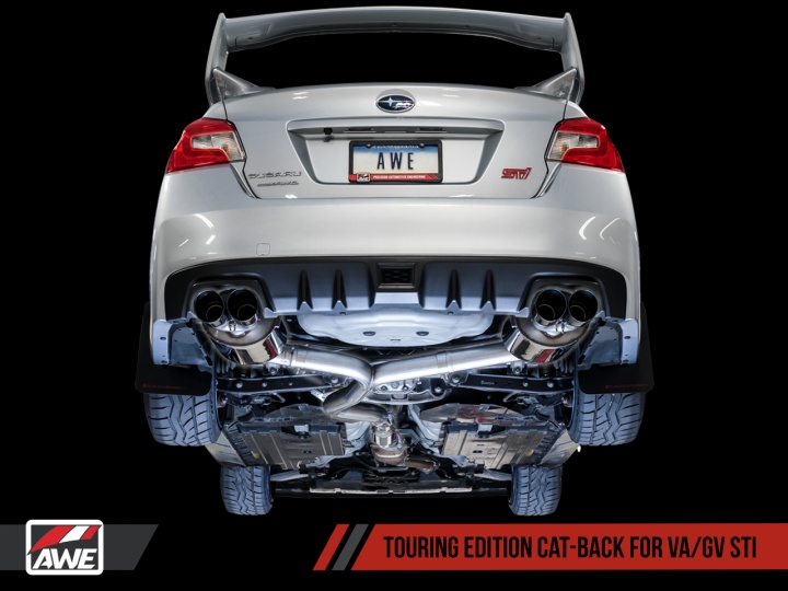 awe3020-42058 WRX STi 15+ Catback Track / Touring Edition AWE Tuning (Polerade, Track Edition)